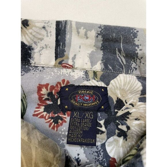 PCH Pacific Coast Highway Hawaiian Shirt Men XL All Over Print Surfing Floral - Picture 4 of 5